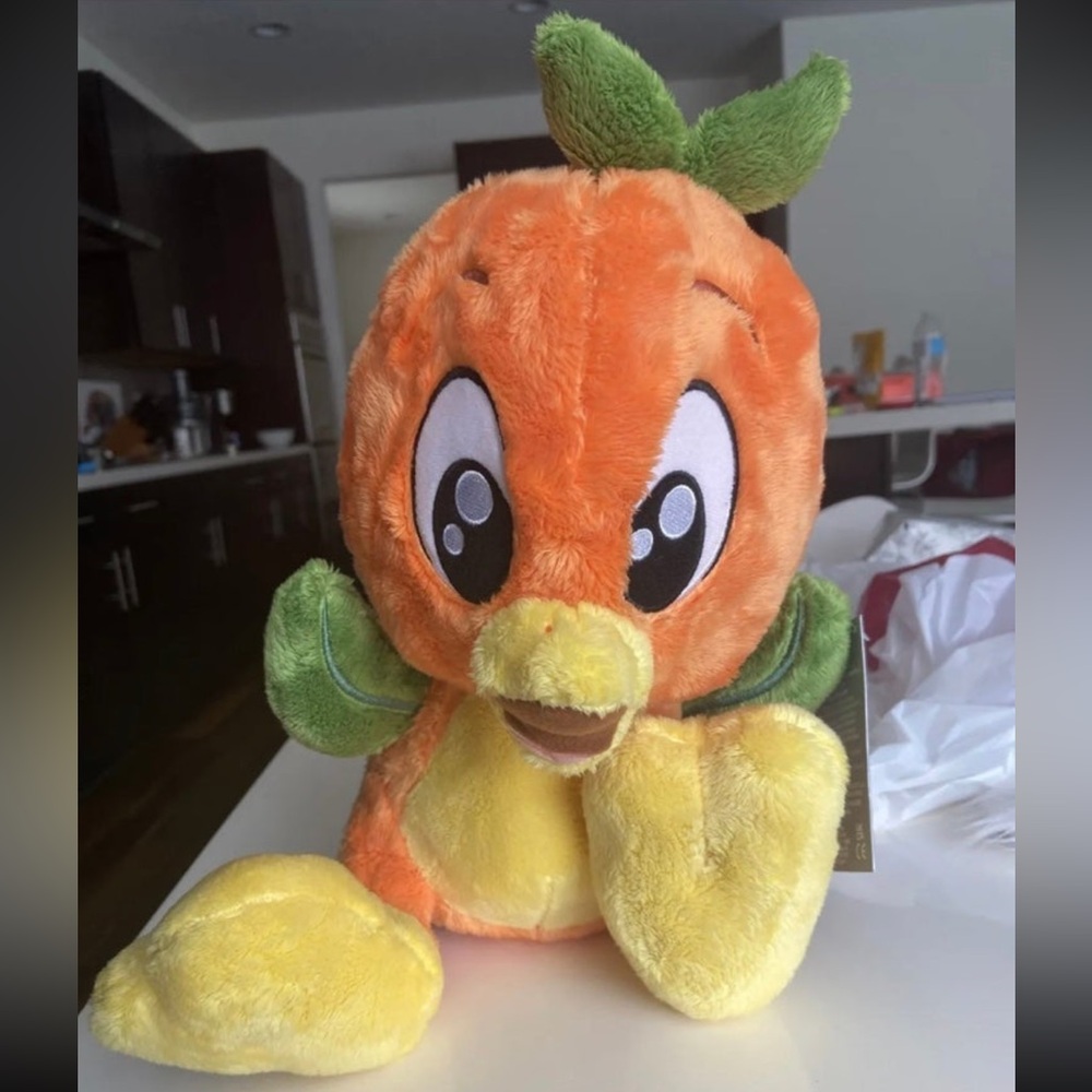 Walt Disney World EPCOT Scented Florida Orange Bird Big Feet Plush  10” NEW NWT!